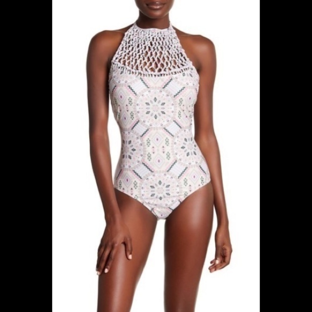 NWT Marilyn Monroe Knot-Net One-Piece Swimsuit